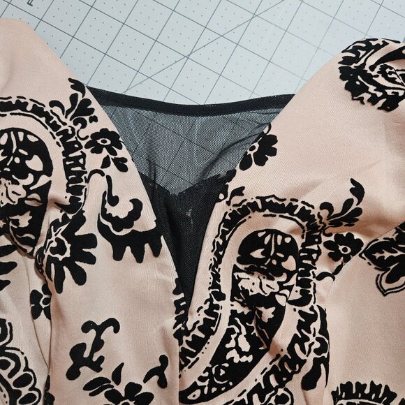 Valentines Elegant Classy En Focus Studio Womens Sleeveless Midi Dress Black Bei - Picture 7 of 16